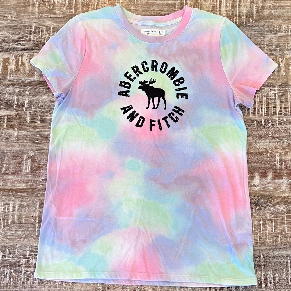Abercrombie kids girls tie-dye tshirt size 15/16